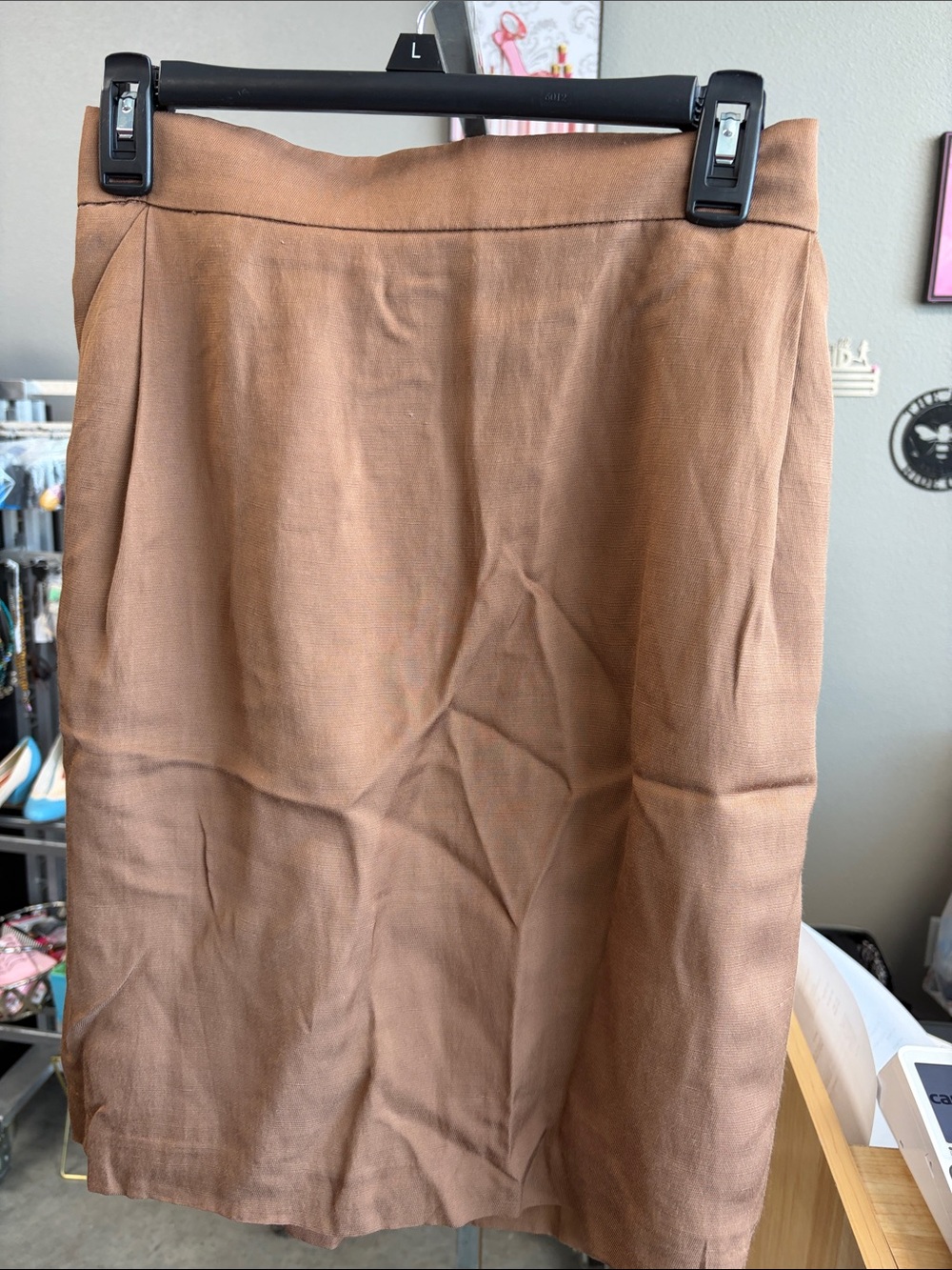 Ann Taylor Tan Brown Pencil Skirt